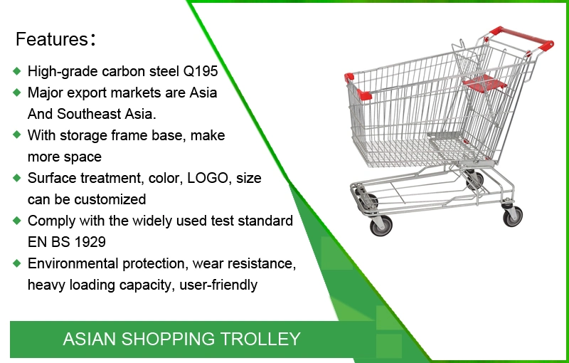 Five Wheels Heavy Duty Warehouse Hand Flatbed Trolley