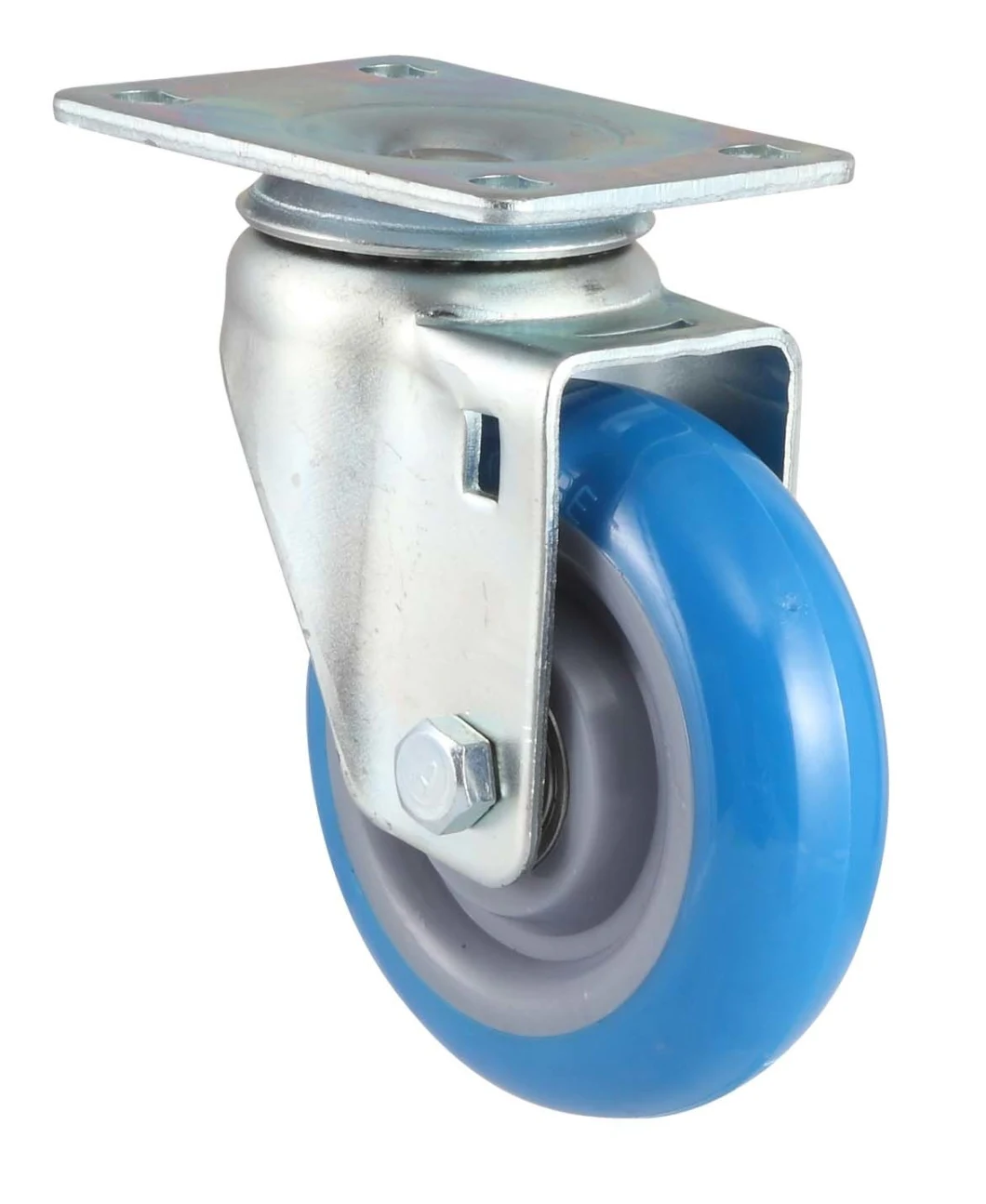 1.5 Inch-5 Inch Medium Light Duty Blue PU Industrial Caster