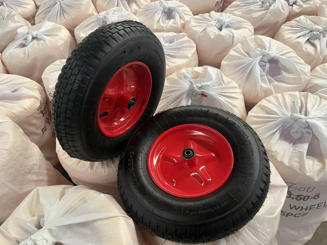 Skystar Heavy Duty Solid Rubber Polyurethane Foaming Flat Free PU Foam Trolley Wheelbarrow Wheels