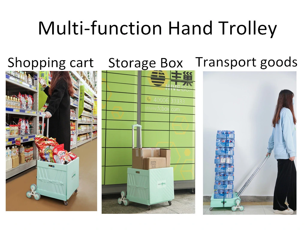 Climbing Stair Hand Trolley Portable Folding Shopping Cart