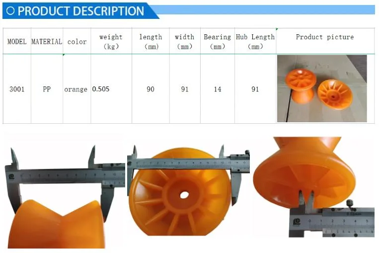 3"4"5"6"8"10"Plastic PU PP Rubber Material Wobble Keel Roller Boat Trailer Wheel