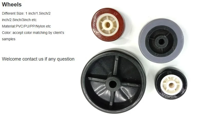 4 5 6 8inch PVC/PU Heavy Duty Industrial PP Plastic Core Swivel Plate Caster Wheel with Brake for Trolley