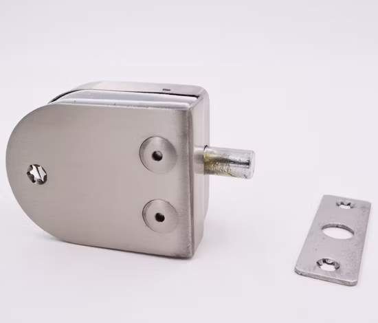 Pestillo de puerta Keyi Metal Kg-16sglass Agujero libre Cerradura de piso de baño Cerradura de puerta de vidrio de acero inoxidable